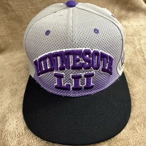 NFL Minnesota 2018 Super Bowl LII  SnapBack Purple & Gray Hat